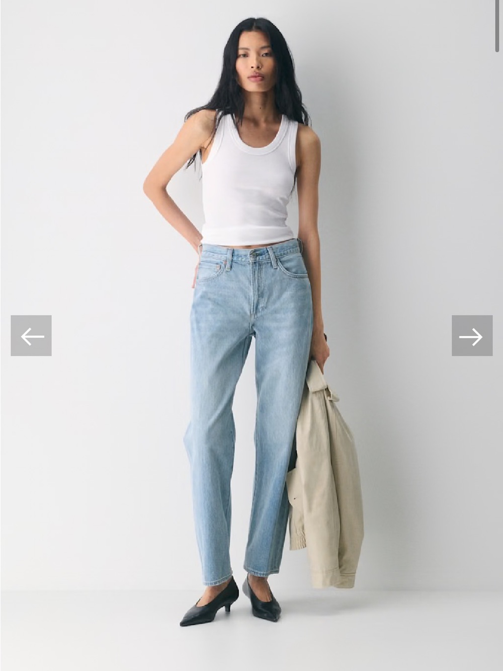 Aritzia Denim Forum The 90’s Marlo Hi-rise Baggy Jean 7 Yrs Bleu Taboo Size 28